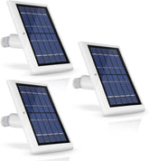 Wasserstein solar panel powering Ring Spotlight Cam outdoors for continuous charging