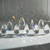 WASTROYAL 10pcs sun catcher teardrops reflect sunlight for vibrant window sparkle