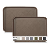 WATANIYA PET boot tray front view helps keep entryways clean from mud.