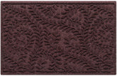 WaterHog Boxwood Bordeaux front door mat traps dirt at the entry and protects floors.