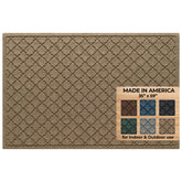 WaterHog Cordova front door mat, angled view, protects entry floors from dirt.