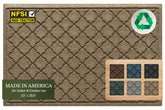 WaterHog Cordova camel front door mat texture captures debris and moisture.