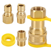 WAYASDCU 1/2 in QDD LP kit assembly enables flexible gas connections