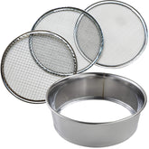 Wazakura soil sieve set frame and 210mm body for precise soil separation