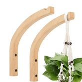 wdcfxy wall hook in beech wood securely mounts plants on interior walls
