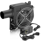 WDERAIR squirrel cage blower powers compact ventilation for fires and grills.