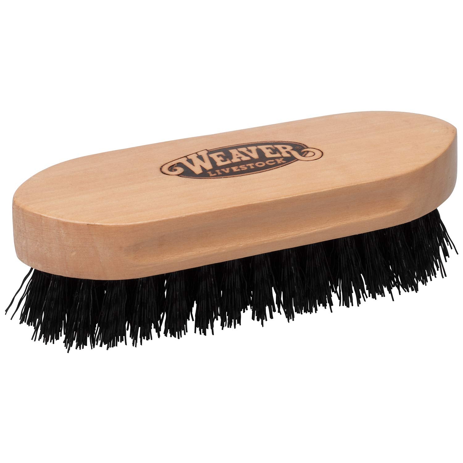 Weaver Livestock Barn Brush with stiff bristles for deep dirt removal on coats