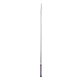 Weaver Livestock pig show whip with purple leather handle for secure training.