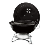 Weber Jumbo Joe porcelain bowl and lid for even heat and easy grilling.