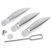 Weber one-touch silver ash-sweeper kit assembly for effortless grill cleanup