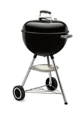 Weber Original Kettle 18-Inch lid-hook view shows safe lid storage during cooking.