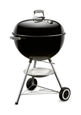 Weber Original Kettle 22-inch lid and bowl preserve heat for even grilling.