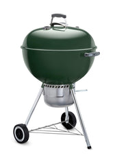 Weber Original Kettle Premium 22-inch green front view with spacious grilling area.
