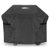 Weber premium cover on the Spirit 300 Series protects against rain and sun.