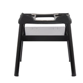 Weber Q Compact Stand side view for portable balcony grilling setup