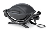 Weber Q1400 on a balcony showcasing compact, apartment-friendly design for quick meals