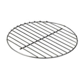 Weber replacement charcoal grate for 14-inch kettle, front view, sturdy plated steel for long life