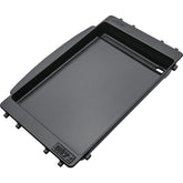 Weber Spirit griddle with porcelain-enameled cast iron for even heating.