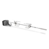 Weber Spirit & Pellet Rotisserie motor with stainless shaft for even, self-basting results.