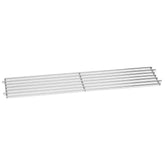 Weber warming rack on grill, heavy-duty plated steel for even warming