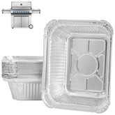 WEBROIL 62007 grease tray on Napoleon grill for easy cleanup.