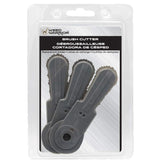 WEED WARRIOR brush cutter blade 3-pack for sharp, efficient weed cutting.