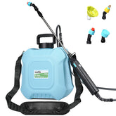 Weeflos battery powered sprayer with 2gal bottle for efficient garden tasks.