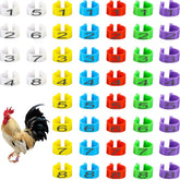 Weewooday 16mm red chicken leg band, numbered for quick breed identification.
