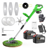 WEILISEN 21V weed wacker battery pack powering extended trimming sessions