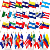 WEITBF 22-country Spanish-speaking flags set for classroom display and celebrations.