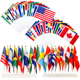 WEITBF world flags on sticks for outdoor gatherings and displays