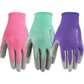 Wells Lamont women's gardening gloves with breathable shell for dry, comfortable hands.