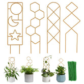 WellSign small trellis four-patterns adds upright support for climbing plants indoors