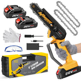 WEMARS mini chainsaw 6inch with battery pack for extended runtime
