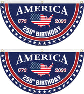 WENWELL 250-year anniversary bunting with eagle and flags for outdoor display.