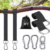 Werflyto strap around tree demonstrates secure wrap for safer swings
