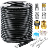 West Bay 150ft sewer jetter hose ready for heavy-duty drain cleaning.
