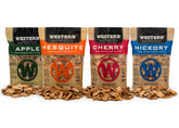 Western BBQ Apple Pack shows premium real wood for mild, sweet smoke