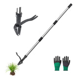 Wexoride stand-up weed puller with 4-claw head for easy root removal in lawns.