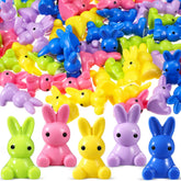 Weysat bunny figurine pink for Easter table decor and crafts