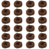 Weysat mini bird nest with natural rattan texture for rustic Easter centerpiece ideas.