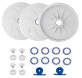 WGLRRGU pool cleaner wheel set with 180-280 wheels boosts traction for smooth cleaning