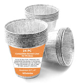 Whaleme foil liner 6.3x6.0 inches for quick cleanup during grilling.