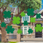 Whaline small shamrock green hanging decor for outdoor festive display