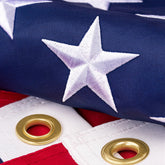WHGJ American Flag 4x6 with embroidered stars for outdoor display