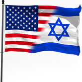 WHGJ Israel flag 3x5ft banner for indoor outdoor display with durable polyester.