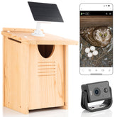 WHITEHORSE Owl House camera front view enables real-time monitoring from your phone.