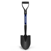 WIKER Kids Shovel with blue 28-inch blade and fiberglass handle for beach digging.