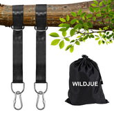 Wildjue tree swing straps kit 2000lbs securing a backyard swing and protecting trees
