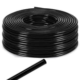 Willbond 656ft 1-4in drip tubing in black for long, flexible garden irrigation